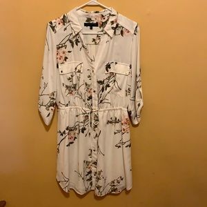 Dynamite 3/4 sleeve drawstring dress